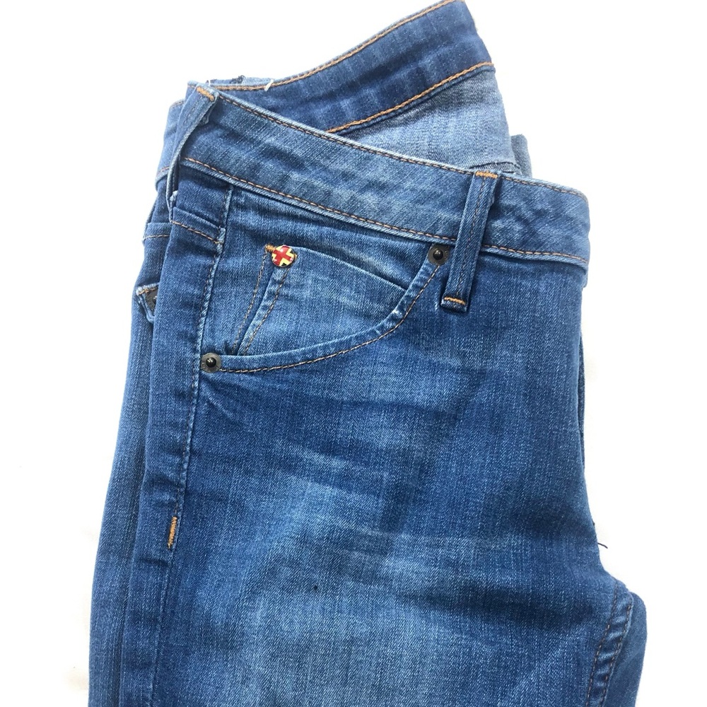 HUDSON BACARA Crop Straight Cuffed Jeans SZ 24 - Picture 5 of 12